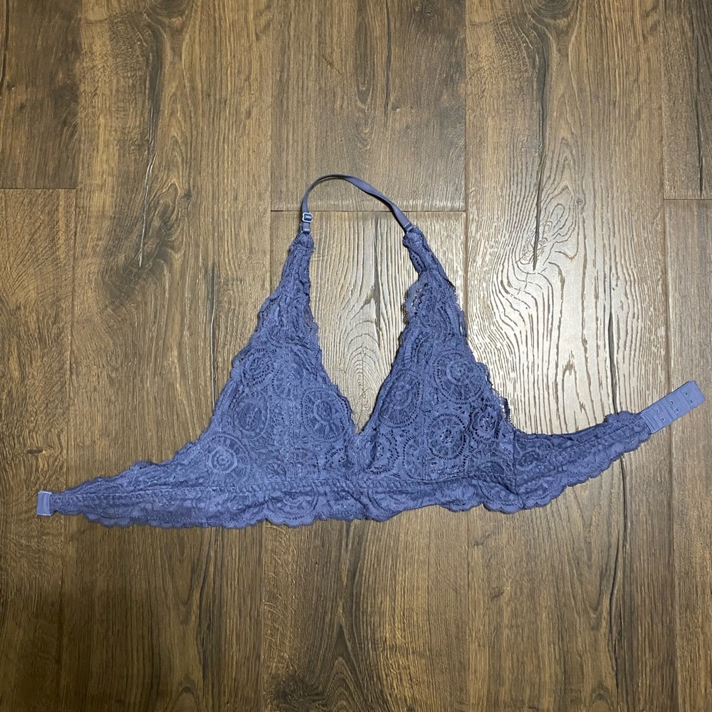 halter top adjustable lace bralette